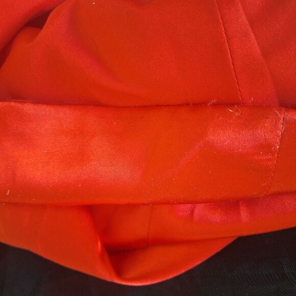 Whimsigoth Strapless Gown Corset Bridal Red & Black Lace Netting 20 / 22 - Picture 11 of 16